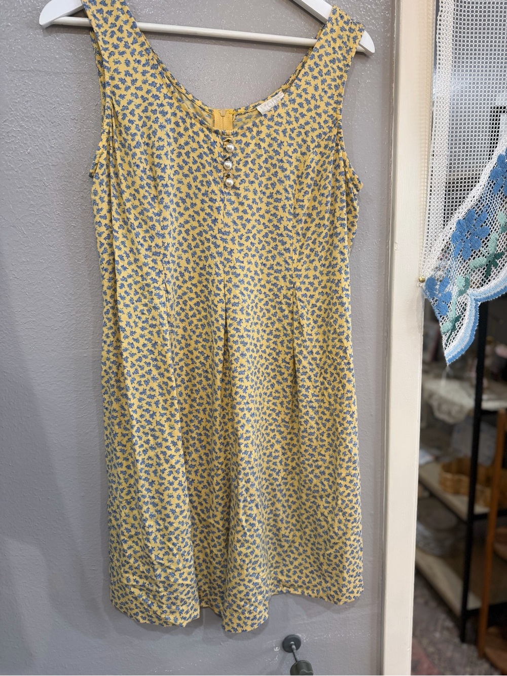 Yellow Floral Sleeveless Summer Romper